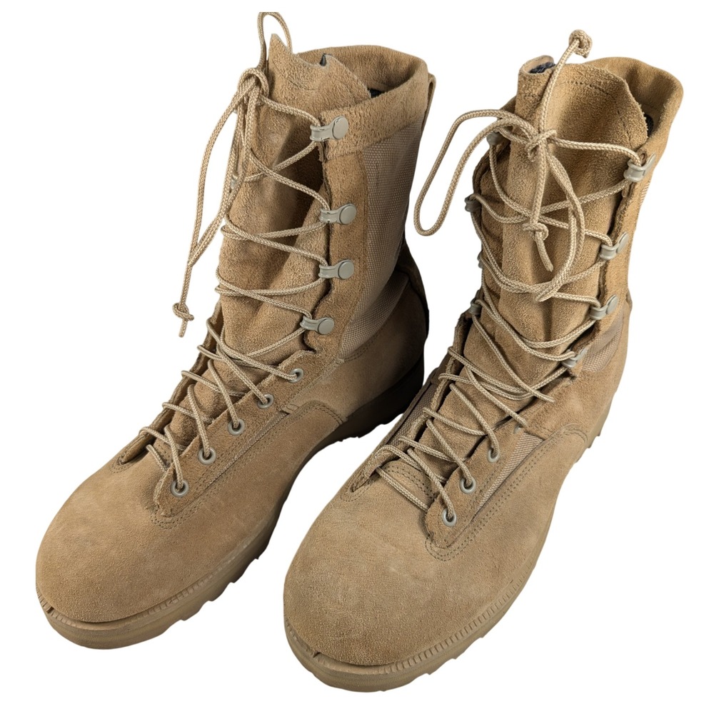 Belleville ICWR GORE-TEX Waterproof Combat Boots Tan Suede Vibram Mens 10.5 R